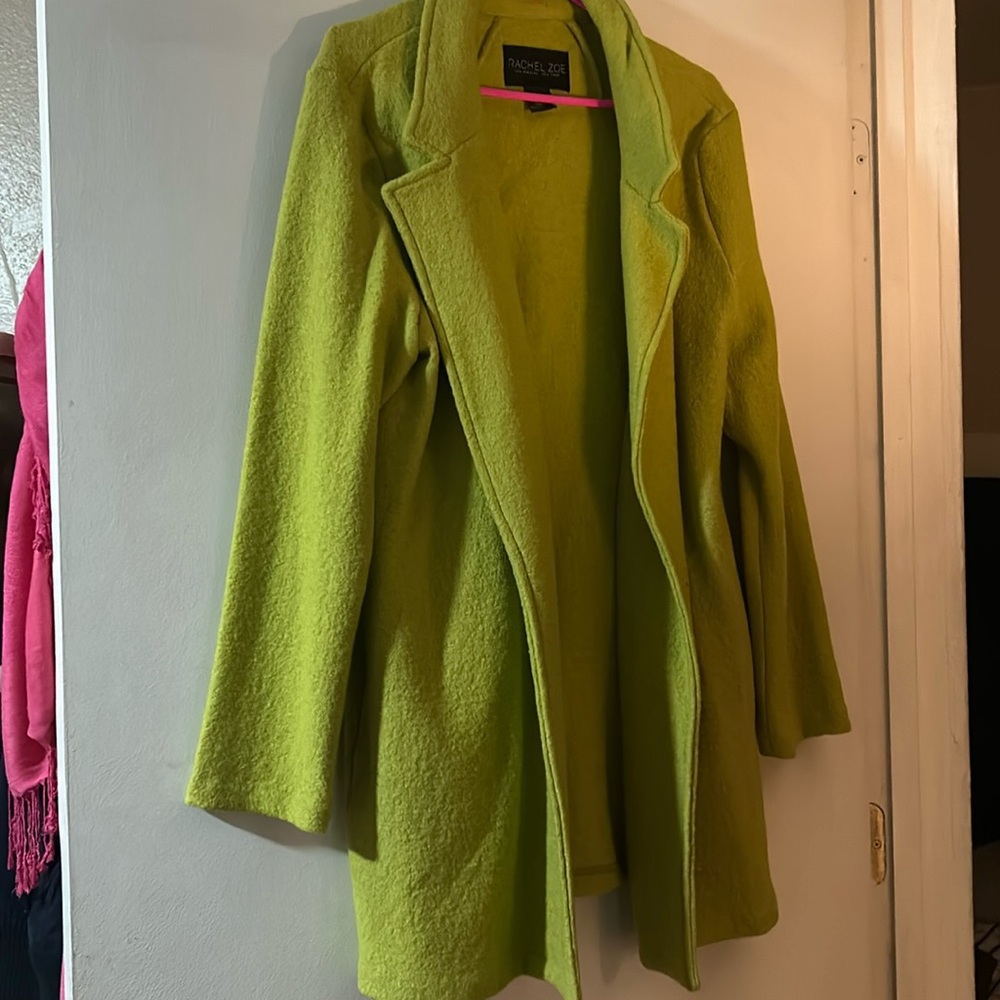 Lime green coat